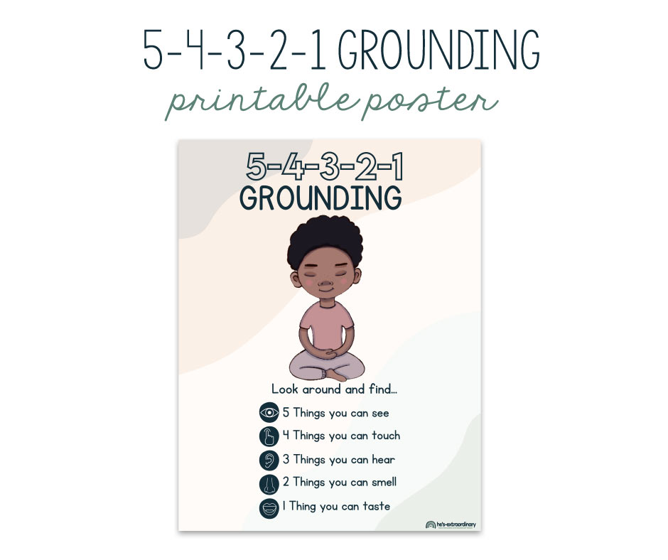 5 4 3 2 1 Grounding Printable Poster